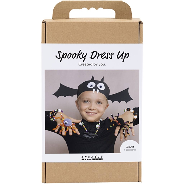 Knutselset griezelige accessoires - kostuums en sieraden - halloweenkleuren (977841)