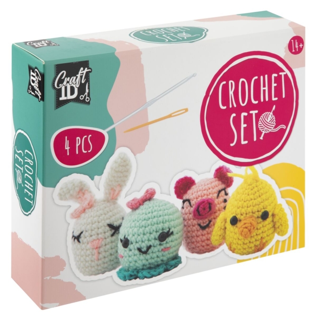 Craft ID Haakpakket dieren - 4 stuks (CR1721/GE)