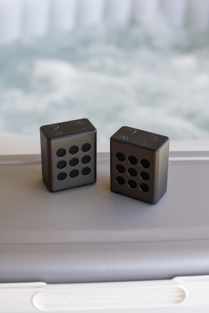 Lenco Bluetooth®-stereoluidsprekerset met 8 uur afspeeltijd met accessoires Grijs