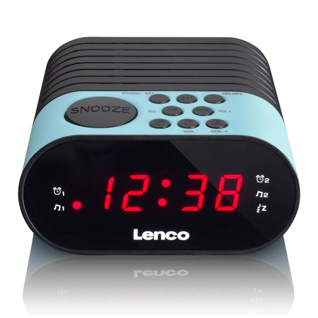 Lenco Wekkerradio Blauw