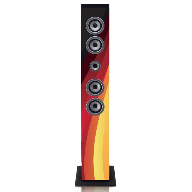 ICES Speakertower met Bluetooth®, PLL FM-radio, USB- en SD-speler