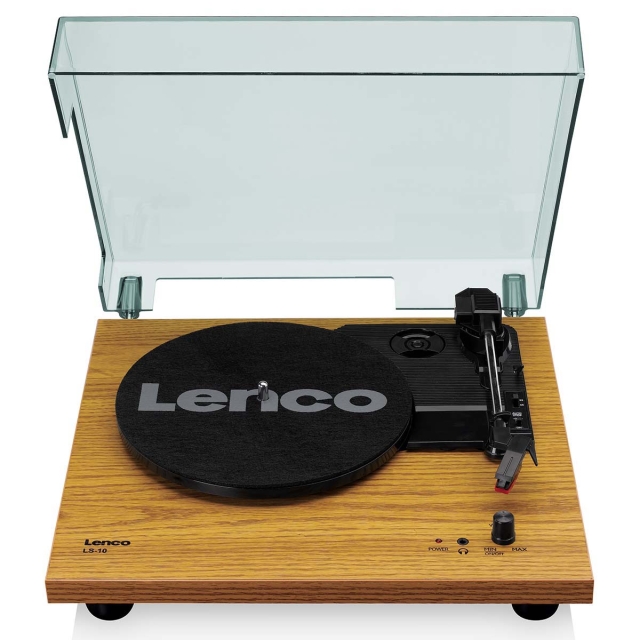 Lenco Platenspeler met ingebouwde luidsprekers - Hout