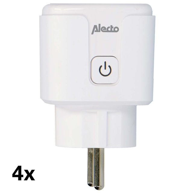 Alecto Slimme Wi-Fi-stekker 16A 3680W 4-pak Wit