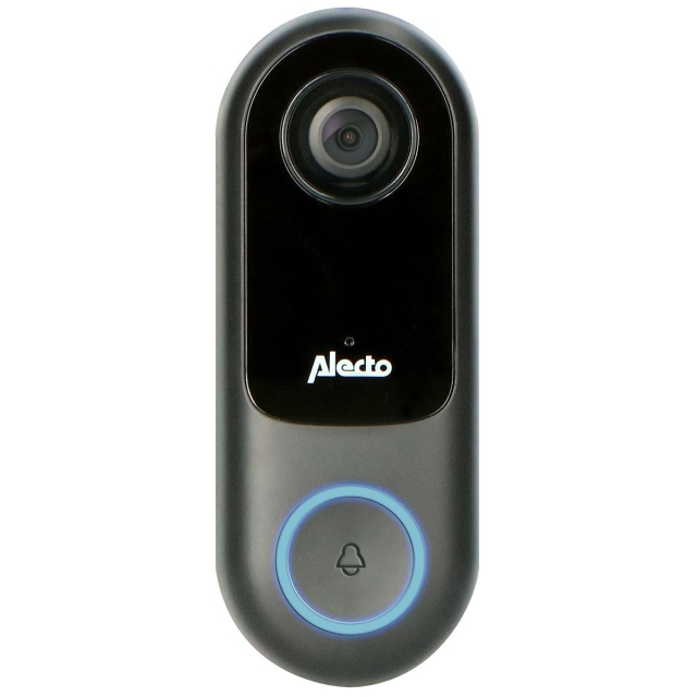 Alecto Slimme Wi-Fi-deurbel met camera, geschikt voor domotica Zwart
