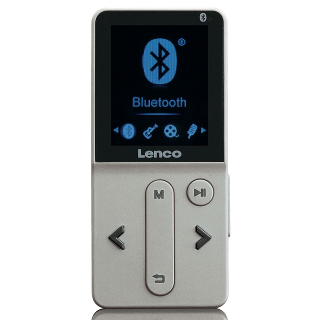 Lenco MP4-speler bluetooth® met 8 GB zilver
