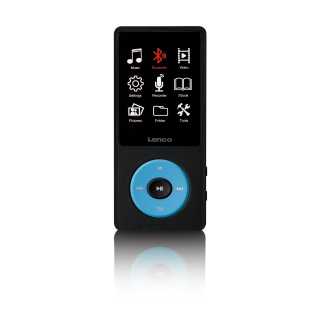 Lenco MP3/MP4-speler met Bluetooth® en 8 GB intern geheugen Blauw