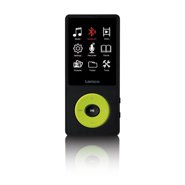 Lenco MP3/MP4-speler met Bluetooth® en 8 GB intern geheugen Groen