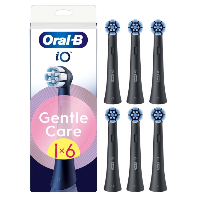 Oral B Opzetborstel iO Gentle Care Zwart 6st