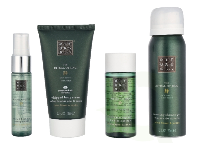 Rituals Jing Small Giftset 190 ml Foaming Shower Gel 50ml/Night Pillow & Body Mist 20ml/Massage Oil 50ml/Body Cream 70ml