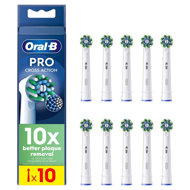 Oral B Borsthuvud CrossAction 10st