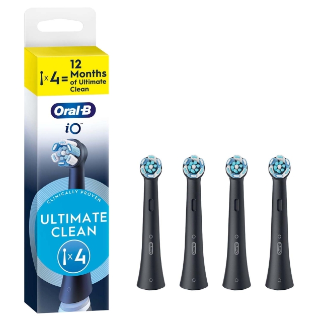 Oral B Borsthuvud iO Ultimate Clean Black 4st