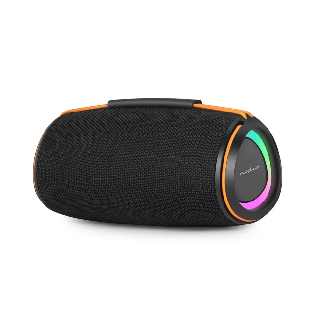 Nedis Bluetooth®-Speaker | 360 min | Handheld Ontwerp | 60 W | Stereo | Buitenshuis / Home / Portable | Oranje / Zwart
