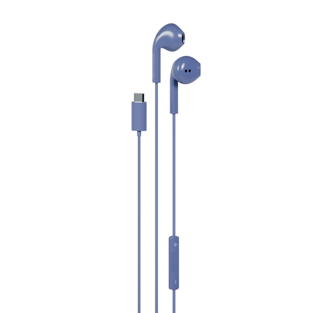 Happy Plugs Hörlurar In-Ear USB-C Trådbundna Blå