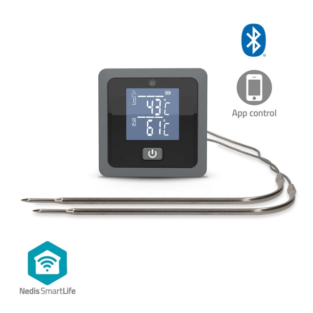 Nedis SmartLife Meat Thermometer | Bluetooth | 2 Probes