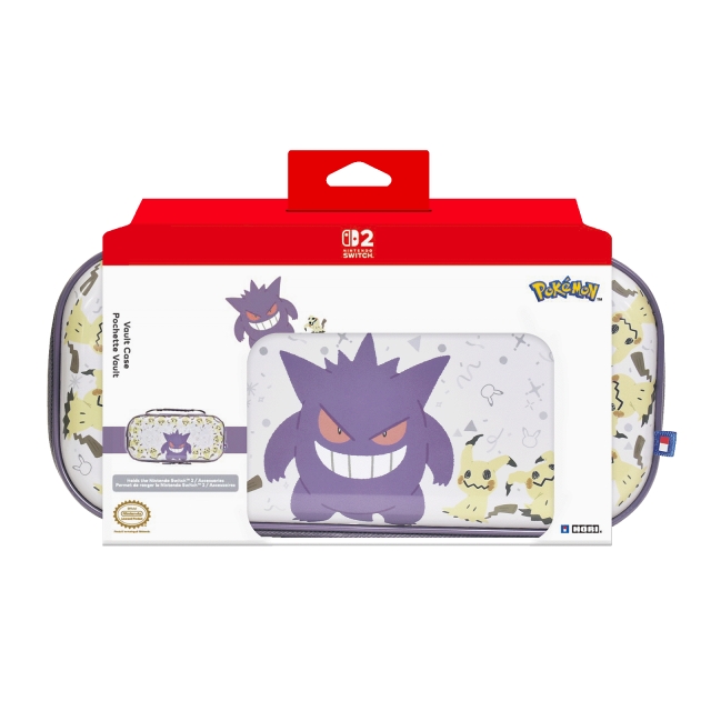 Hori Vault Case voor Switch 2 - Gengar & Mimikyu - Paars
