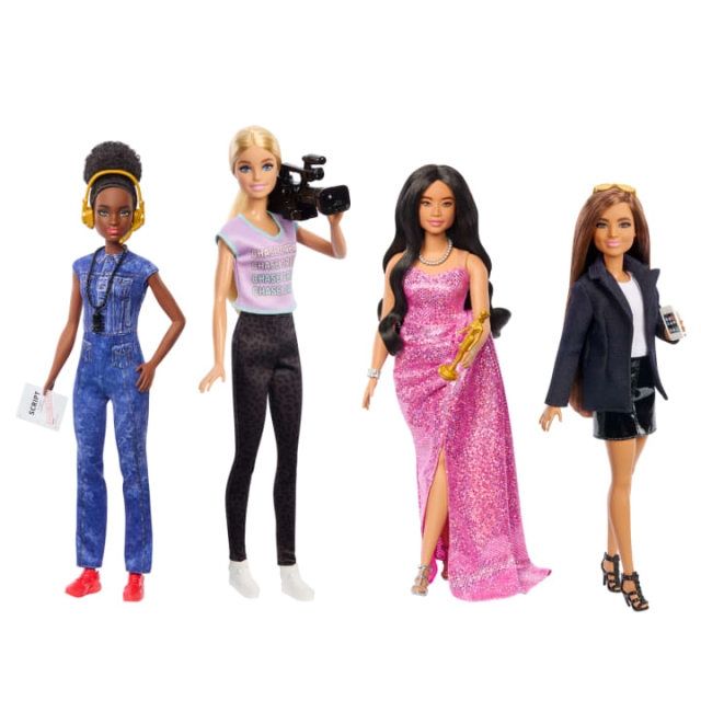 Barbie Carrières: Vrouwen in de filmwereld – Set van 4 poppen (HRG54)