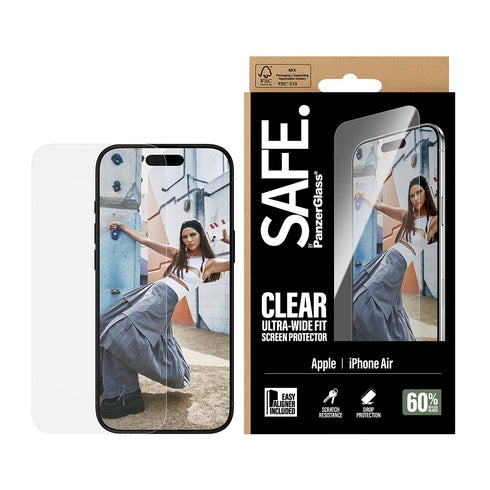 PanzerGlass - SAFE. Schermbeschermer - iPhone Air - UWF met EasyAligner