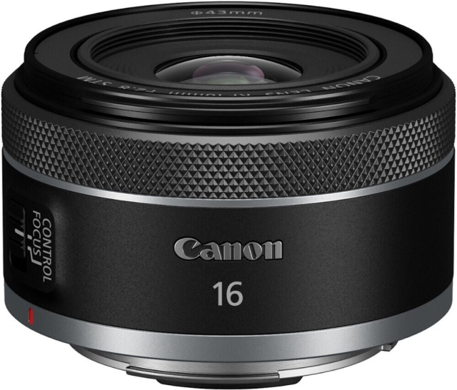 Canon RF 16mm F2.8 STM groothoeklens voor