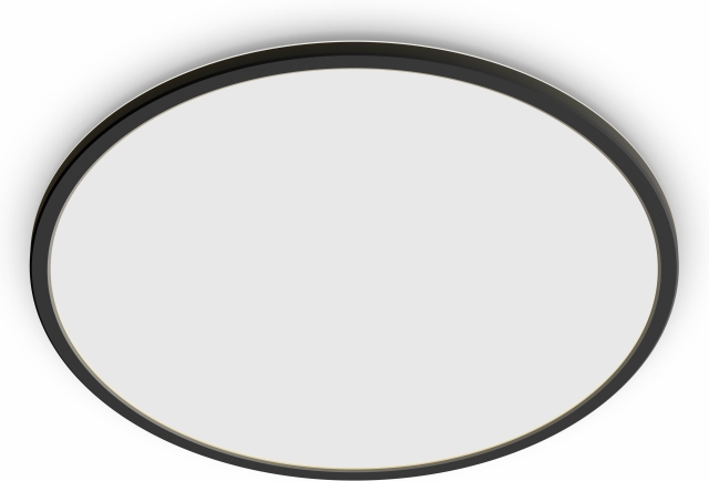 Philips Superslim CL550 plafondlamp, rond, zwart, 1900 lm, 2700K