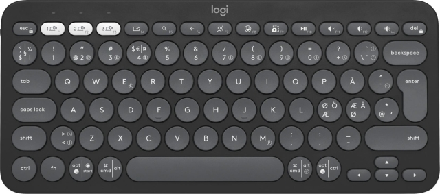 Logitech Pebble Keys 2 K380s-toetsenbord, grijs
