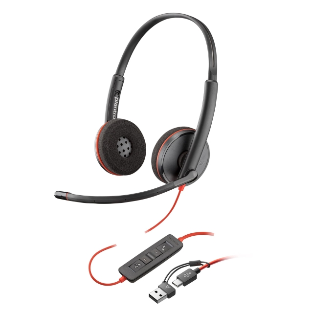 poly Blackwire 3320 stereoheadset, USB-C, Microsoft Teams-gecertificeerd (8X220AA)