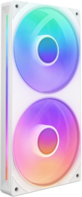 NZXT F240 RGB CORE-ventilator, 2 * 120 mm, wit Het