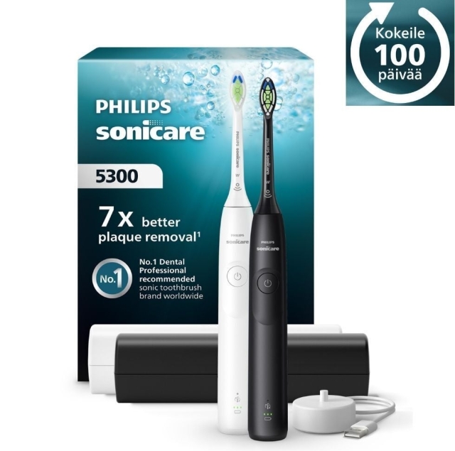 Philips HX7109/01 Sonicare Series 5300 elektrische tandenborstel, dubbele opzetborstel