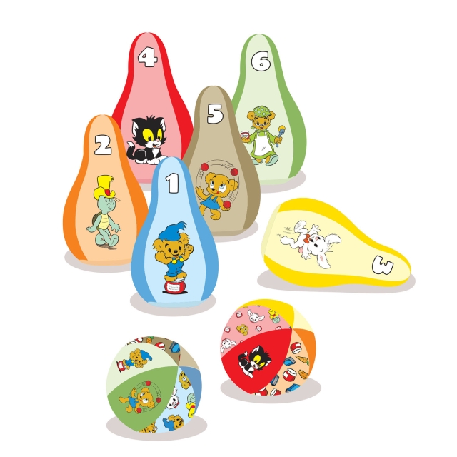 Bamse Mjukt Bowlingset