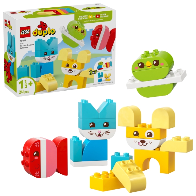 LEGO DUPLO My First - 3-in-1 Creatieve schattige huisdieren (10477)