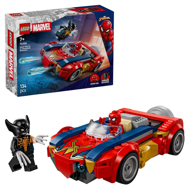 LEGO Superhelden - Spider-Man-auto vs. Venomized Wolverine (76336)