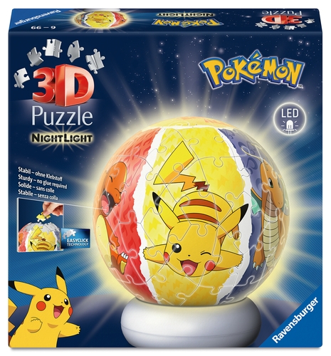 Ravensburger Puzzle-Ball-nachtlampje Pokémon 72-delig (12008053)