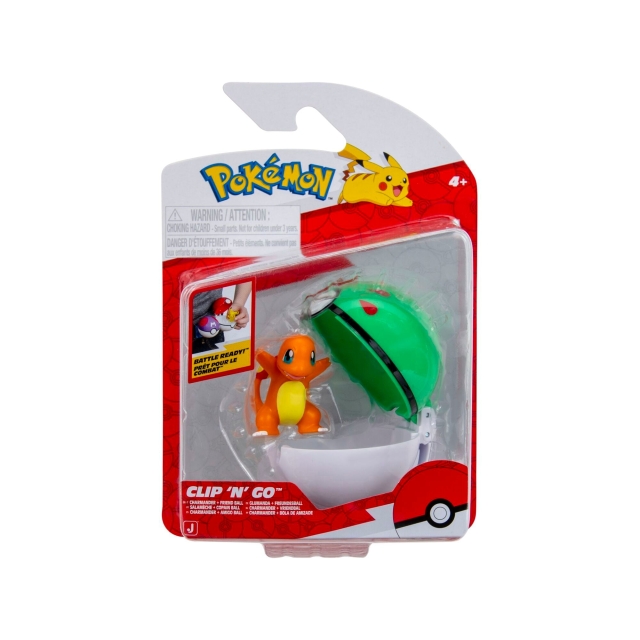 Pokémon Clip N Go Charmander met Friend Ball (PKW4162)