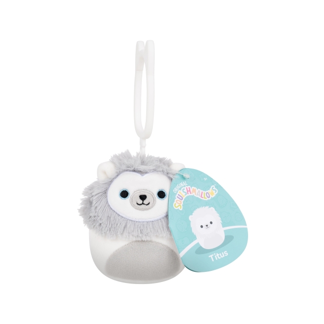 Squishmallows 9 cm pluche P24 Clip-on - Titus