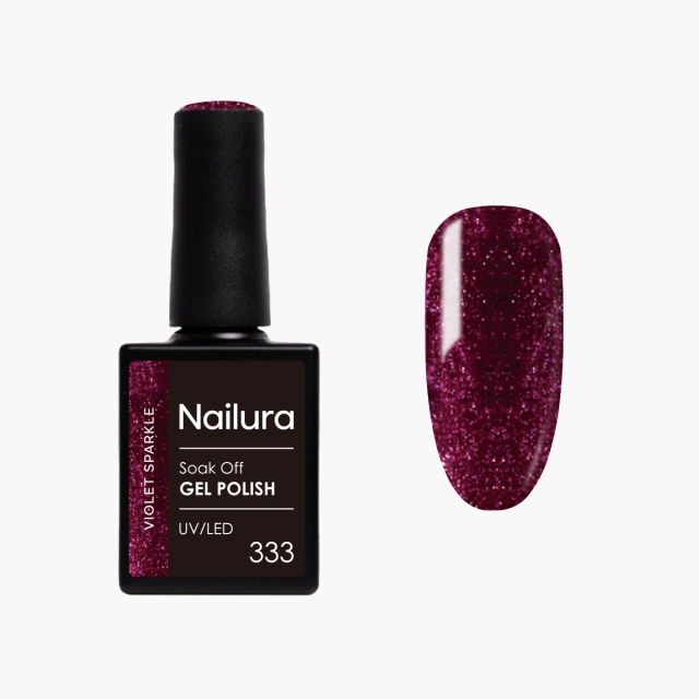 Nailura Gellak 333 - Violet Sparkle - 10 ml