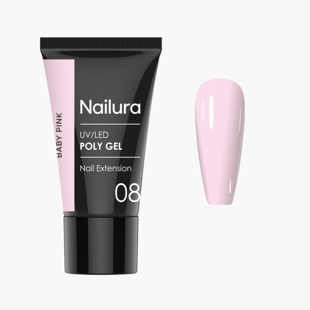 Nailura Poly Gel 8 - Babyroze - 30 ml