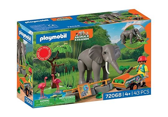 Playmobil Olifant met dierenverzorger (72068)
