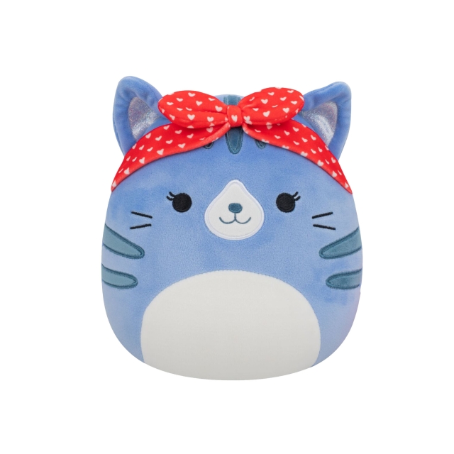 Squishmallows 19 cm Love - Carizma, de blauwe Tappy Cat