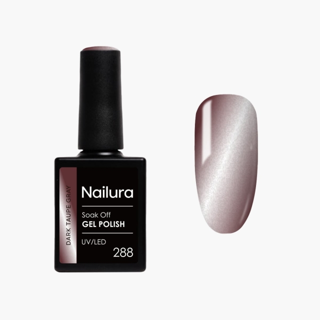 Nailura Gellak 288 - Donker taupegrijs - Metallic glans