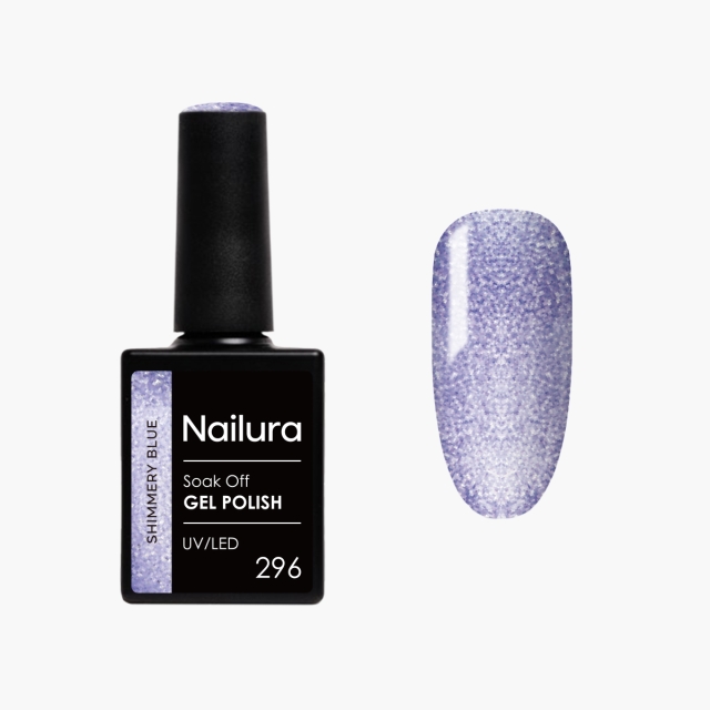 Nailura Gellak 296 - Shimmery Blue - 10 ml