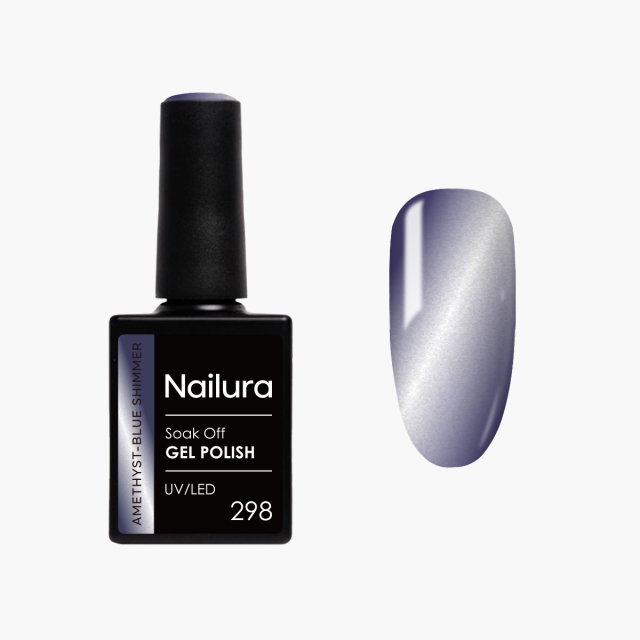 Nailura Gellak 298 - Amethistblauw met glans - 10 ml