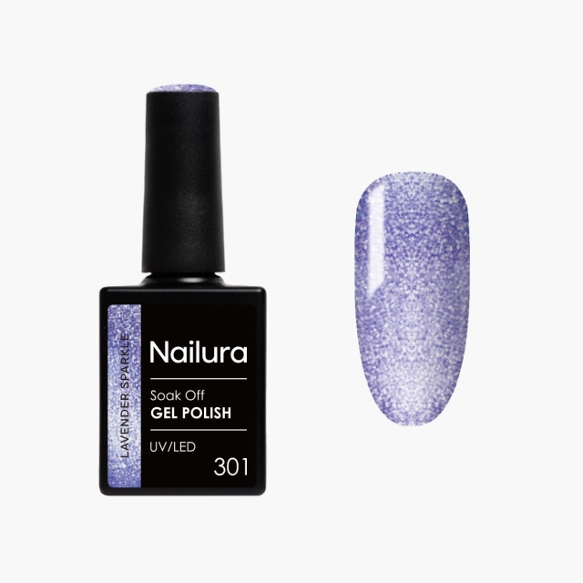Nailura Gellak 301 - Lavender Sparkle - 10 ml