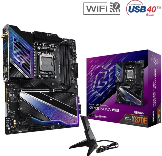 ASRock X870E Nova WIFI ATX-moederbord