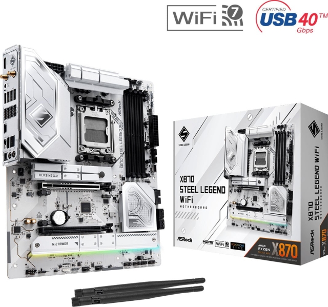 ASRock X870 Steel Legend WIFI ATX-moederbord