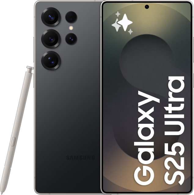 Samsung Galaxy S25 Ultra 5G-telefoon, 512/12 GB, Titanium Black