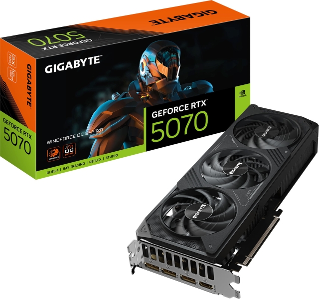 Gigabyte GeForce RTX 5070 WINDFORCE OC SFF 12 GB grafische kaart
