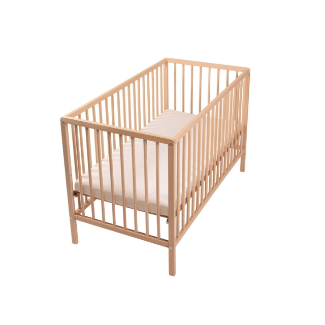 Babytrold Raw-ledikant - Beuken - Naturel