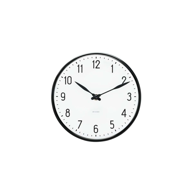 Arne Jacobsen Clocks Arne Jacobsen – Wandklok voor in de hal – Ø 21 cm – Zwart