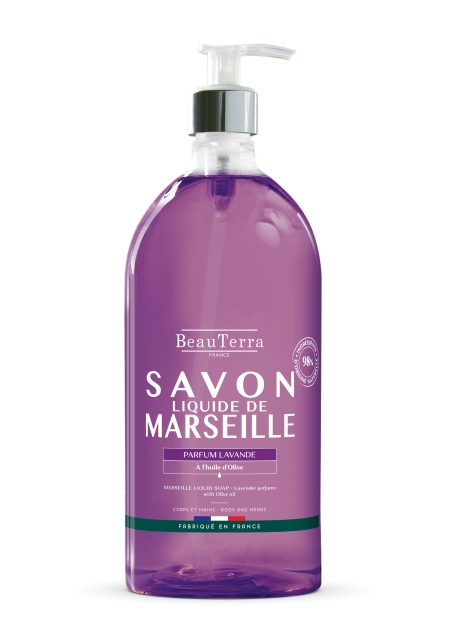 BeauTerra Vloeibare Marseillezeep - Lavendel - 1 l