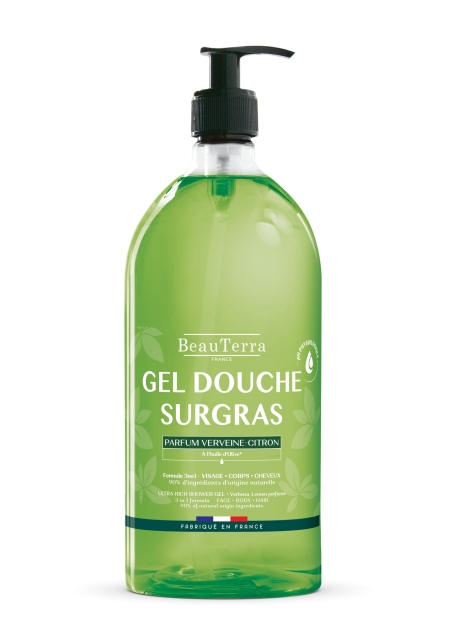 BeauTerra Ultra Rich douchegel - Citroenverbena - 1 l