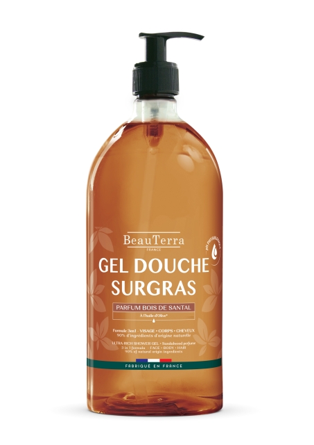 BeauTerra Ultra Rich douchegel - Sandelhout - 1 l